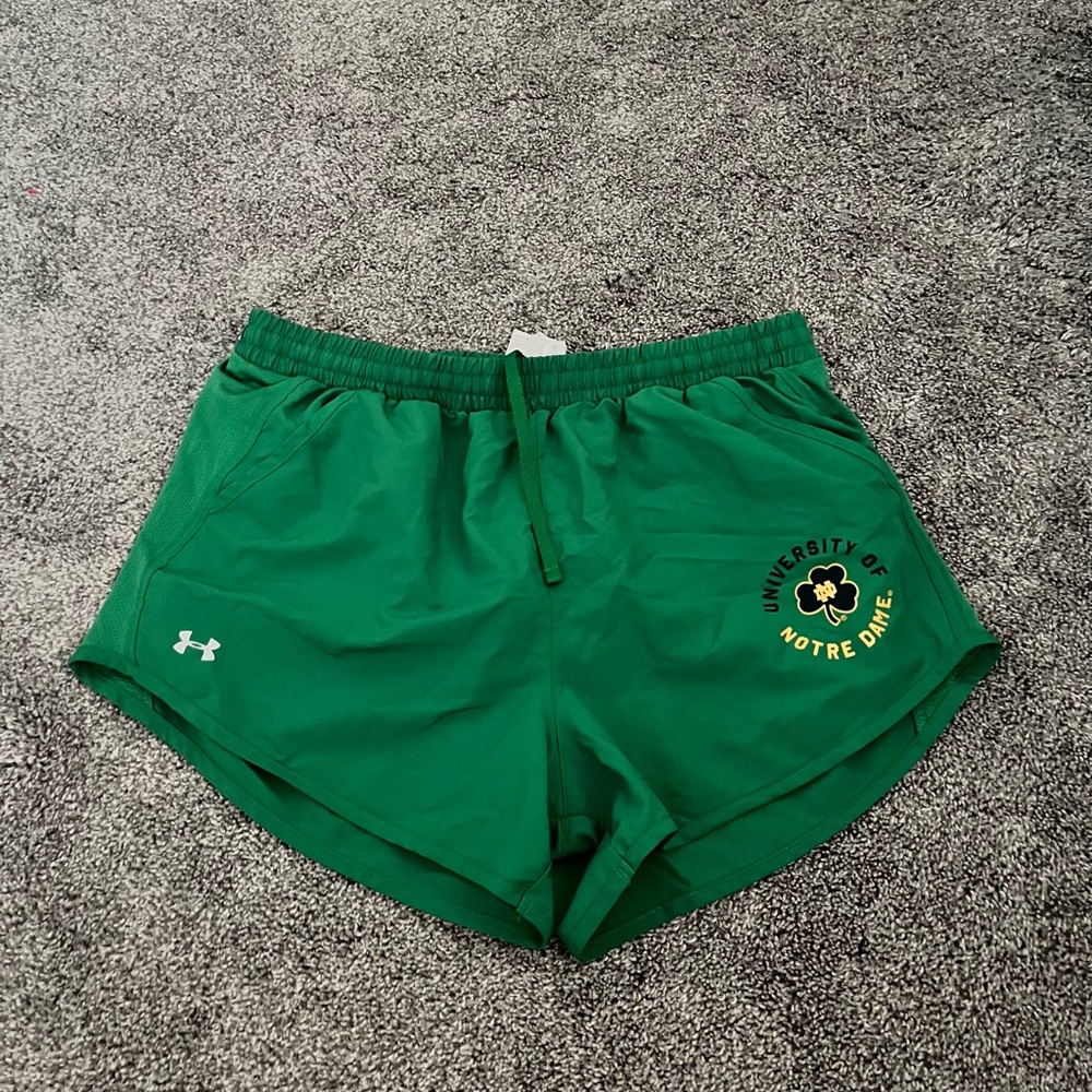 Under Armour University of Notre Dame Green Shorts
